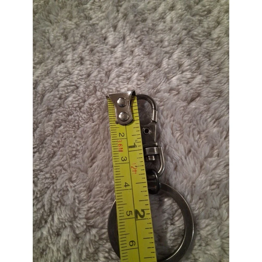 Harry Potter Hufflepuff Keychain  Silvertone Metal Keyring Bag Clip Gift Present